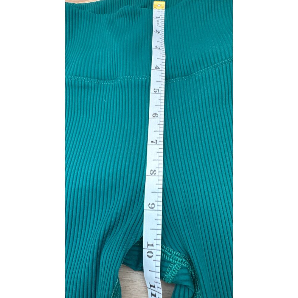 Carbon38 Ribbed Sports Bra & Leggings Set Color Malachite Size XS - Picture 11 of 13